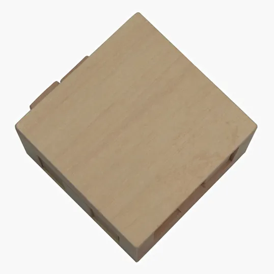 Wooden Sliding Cube Puzzle — view 9