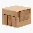 Wooden Sliding Cube Puzzle — view 6
