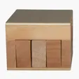 Wooden Sliding Cube Puzzle — view 8