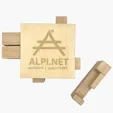 Wooden Sliding Cube Puzzle — view 3