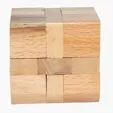 Wooden Rhombus Puzzle — view 2