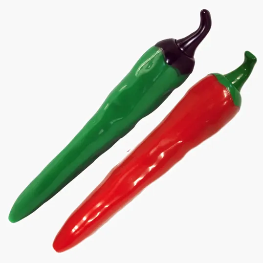 Green Jalapeño & Red Chili Pepper Clicker Pen — view 2