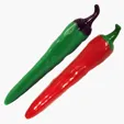 Green Jalapeño & Red Chili Pepper Clicker Pen — view 2