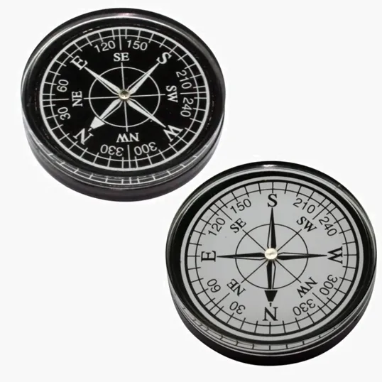 Round Compass Paperweight — view 2