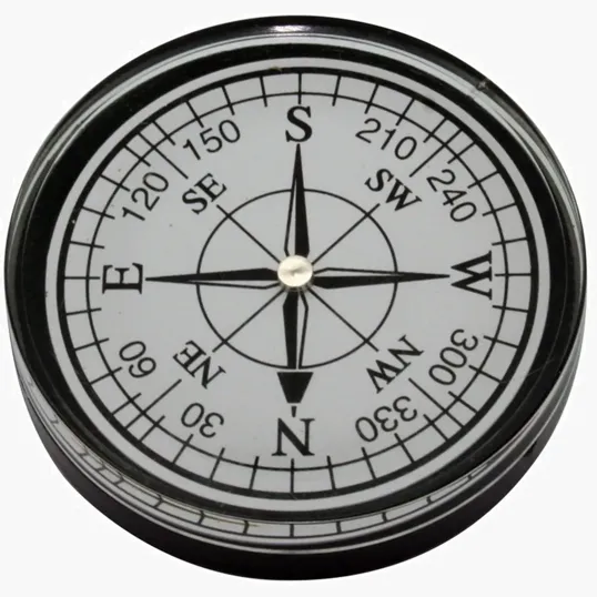 Round Compass Paperweight — view 3