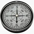 Round Compass Paperweight — view 3
