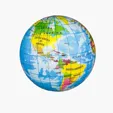 Printed Globe PU Ball 3" Stress Reliever — view 2