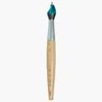 Paint Brush Pen Ballpoint, 6-Inch Plastic Novelty Pen — view 3