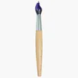 Paint Brush Pen Ballpoint, 6-Inch Plastic Novelty Pen — view 4