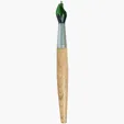 Paint Brush Pen Ballpoint, 6-Inch Plastic Novelty Pen — view 5