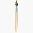 Paint Brush Pen Ballpoint, 6-Inch Plastic Novelty Pen — view 6