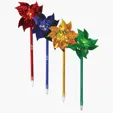 Pinwheel Pen, 9" Ballpoint Novelty Pen