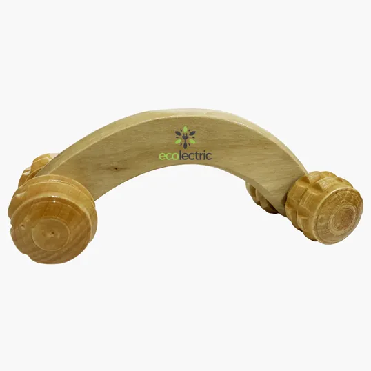 Wooden Massager with Textured Wheels