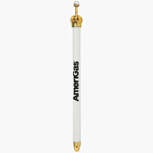 Crown Metal Ballpoint Pen with Pearl Click Mechanism — view 3