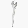 Silver Wrench Tool Pen — view 2