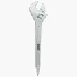 Silver Wrench Tool Pen