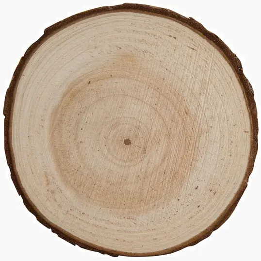 Natural Wooden Coaster, 3.5" Round — view 4