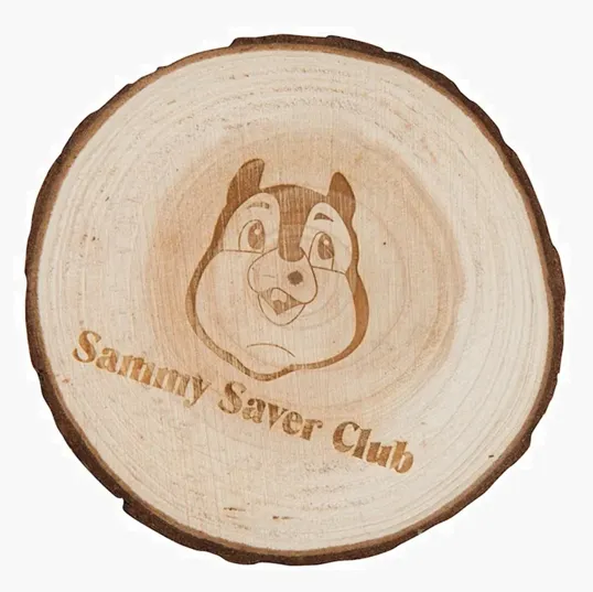 Natural Wooden Coaster, 3.5" Round — view 2