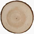 Natural Wooden Coaster, 3.5" Round — view 4