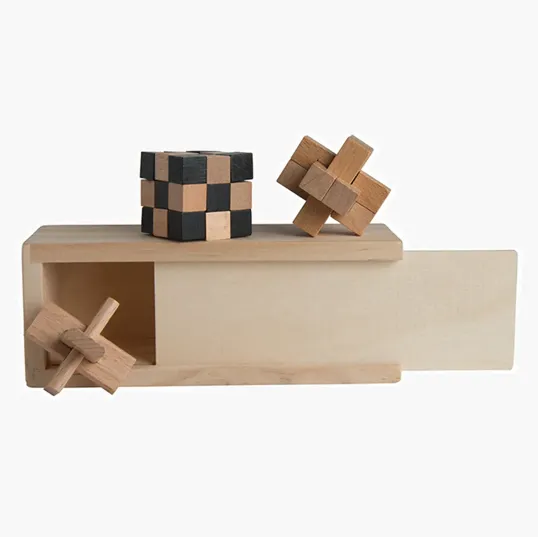 3-in-1 Wooden Puzzle Boxed Set — view 4