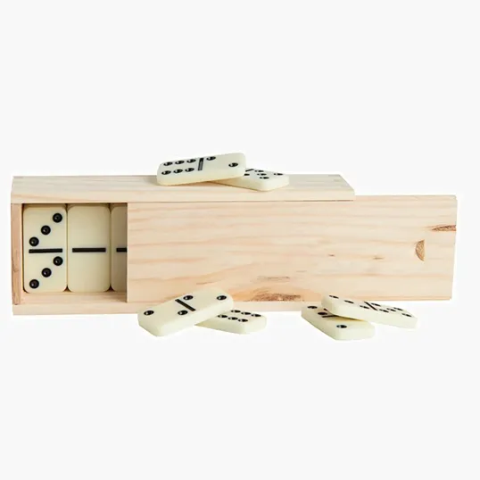 Large Wooden Dominos in Box — view 2