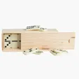 Large Wooden Dominos in Box — view 2
