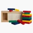 Multi-Colored Block Wooden Tower Puzzle — view 3