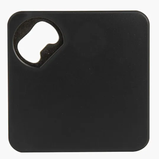 Bottle Opener Coaster, 3.25" Wood — view 3