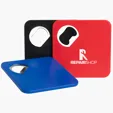 Bottle Opener Coaster, 3.25" Wood