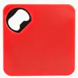 Bottle Opener Coaster, 3.25" Wood — view 4