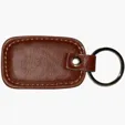 Faux Leather Rectangle Keyring — view 2