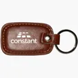 Faux Leather Rectangle Keyring