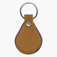 Faux Leather Teardrop Keyring — view 6