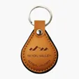 Faux Leather Teardrop Keyring — view 4