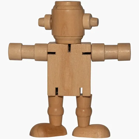 Mini Wood Robot Toy — view 3