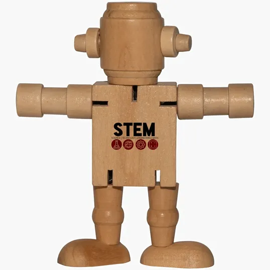Mini Wood Robot Toy