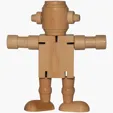 Mini Wood Robot Toy — view 3