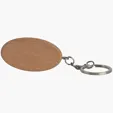 Oval Wooden Keyring — view 2