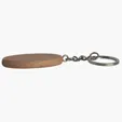 Oval Wooden Keyring — view 3