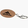 Oval Wooden Keyring