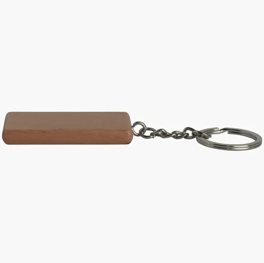 Rectangle Wooden Keyring — view 3