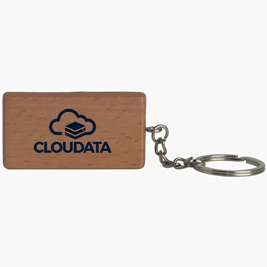 Rectangle Wooden Keyring