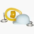 Hard Hat Bottle Opener Keyring — view 2