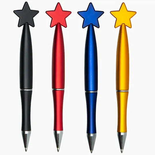 Star Pen with Metal-Look Finish — view 3