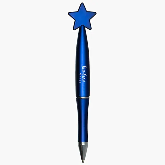 Star Pen with Metal-Look Finish — view 2