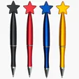 Star Pen with Metal-Look Finish — view 3