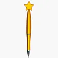 Star Pen with Metal-Look Finish — view 5
