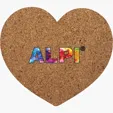Heart-Shaped Cork Coaster