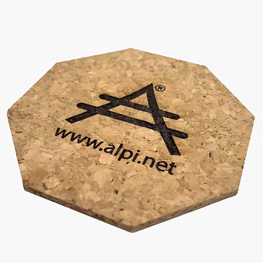 Octagon Cork Coaster — view 2