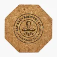 Octagon Cork Coaster — view 3